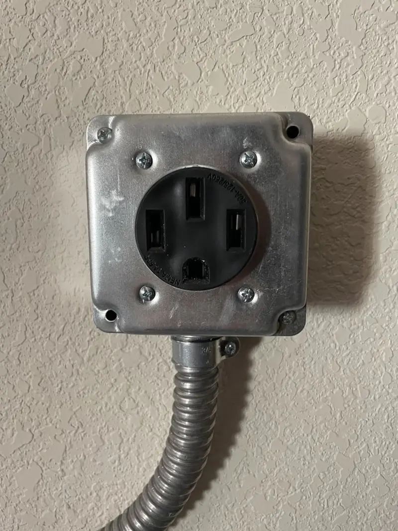 NEMA 14-50 outlet installed for Smart Home Electrical in Jefferson